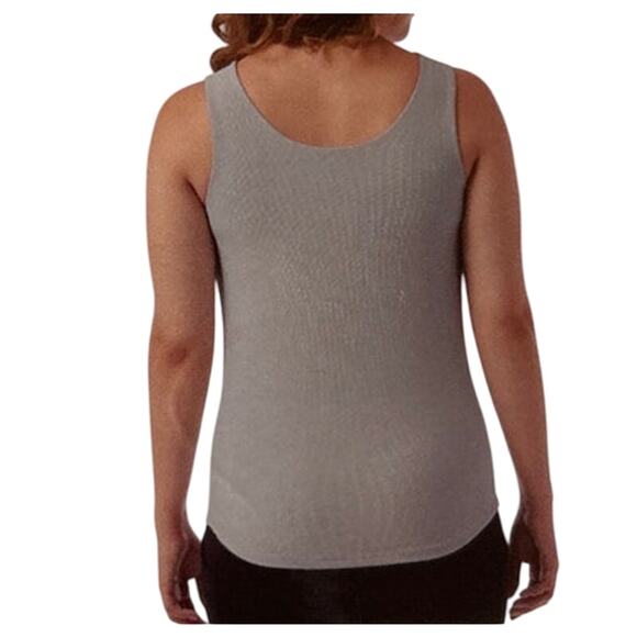 32 Degrees Cool Women’s  Pearl Blue Soft Fabric with Built-In-Bra Tank Small - Picture 3 of 5